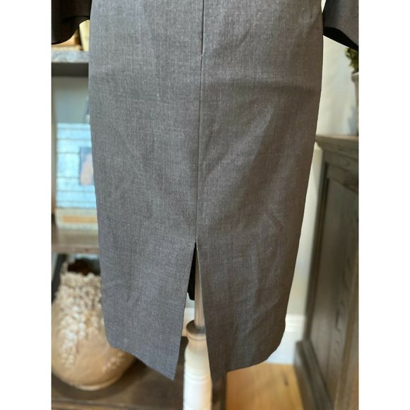 (Sold) Lafayette 148 NY GRAY Gathered Waist Sheath - Picture 9 of 11